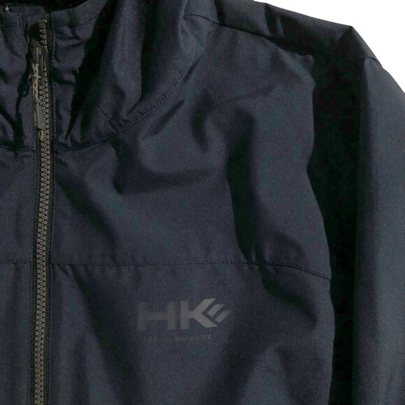 Hawke & Co Performance Rain Jacket Mens M Navy Hooded Windbreaker Light Jacket - Picture 7 of 10
